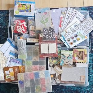 Lot ~ Crafting Letters And Numbers Mixed Media